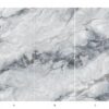 Płyta węglowa do kuchni, 2800×1100 mm, z realistycznym szaro-białym rysunkiem marmuru w serii UHD