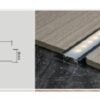 Listwa aluminiowa - łączeniowa z korytem na Led nr. 5512, CZARNY, 3 m - obrazek 3